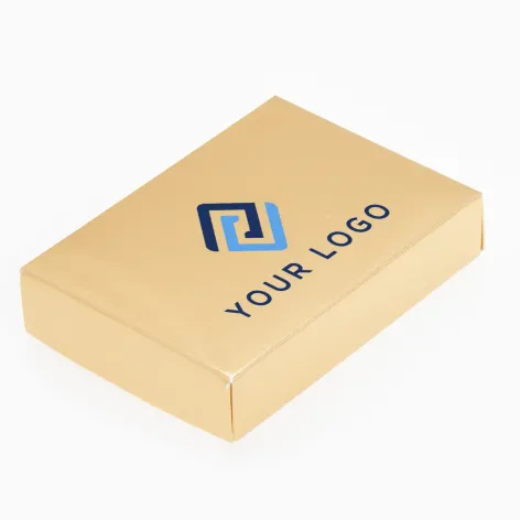 6 Choc Shiny Gold Folding Lid - Pack of 25